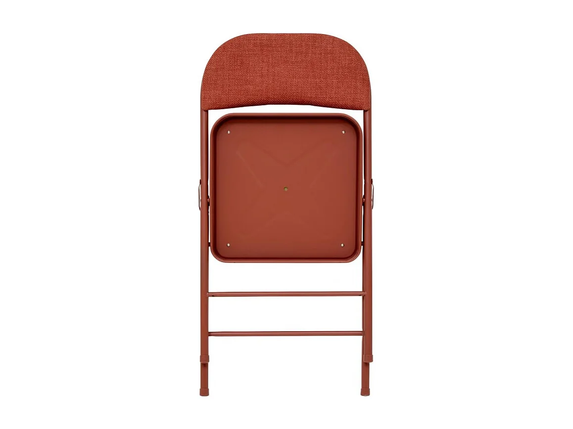 Chaise pliante Flexy + métal et tissu terracotta 5five