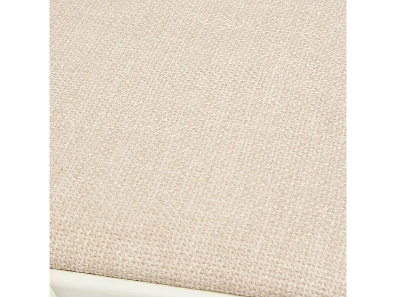 Chaise pliante Flexy + métal et tissu beige 5five