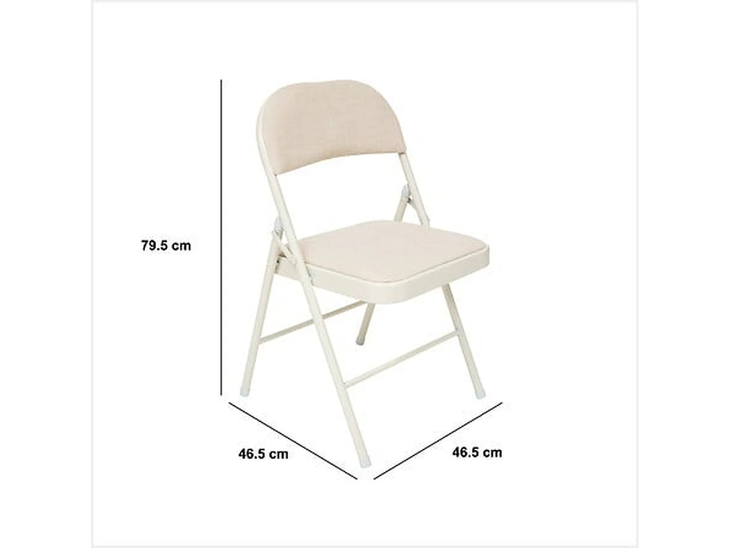 Chaise pliante en tissu chiné FLEXY