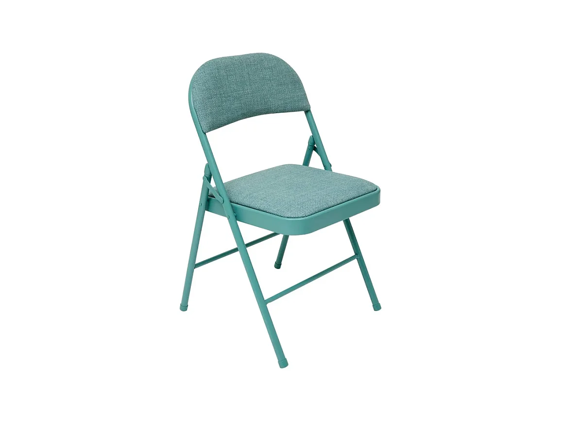Chaise pliante Flexy + métal et tissu vert 5five