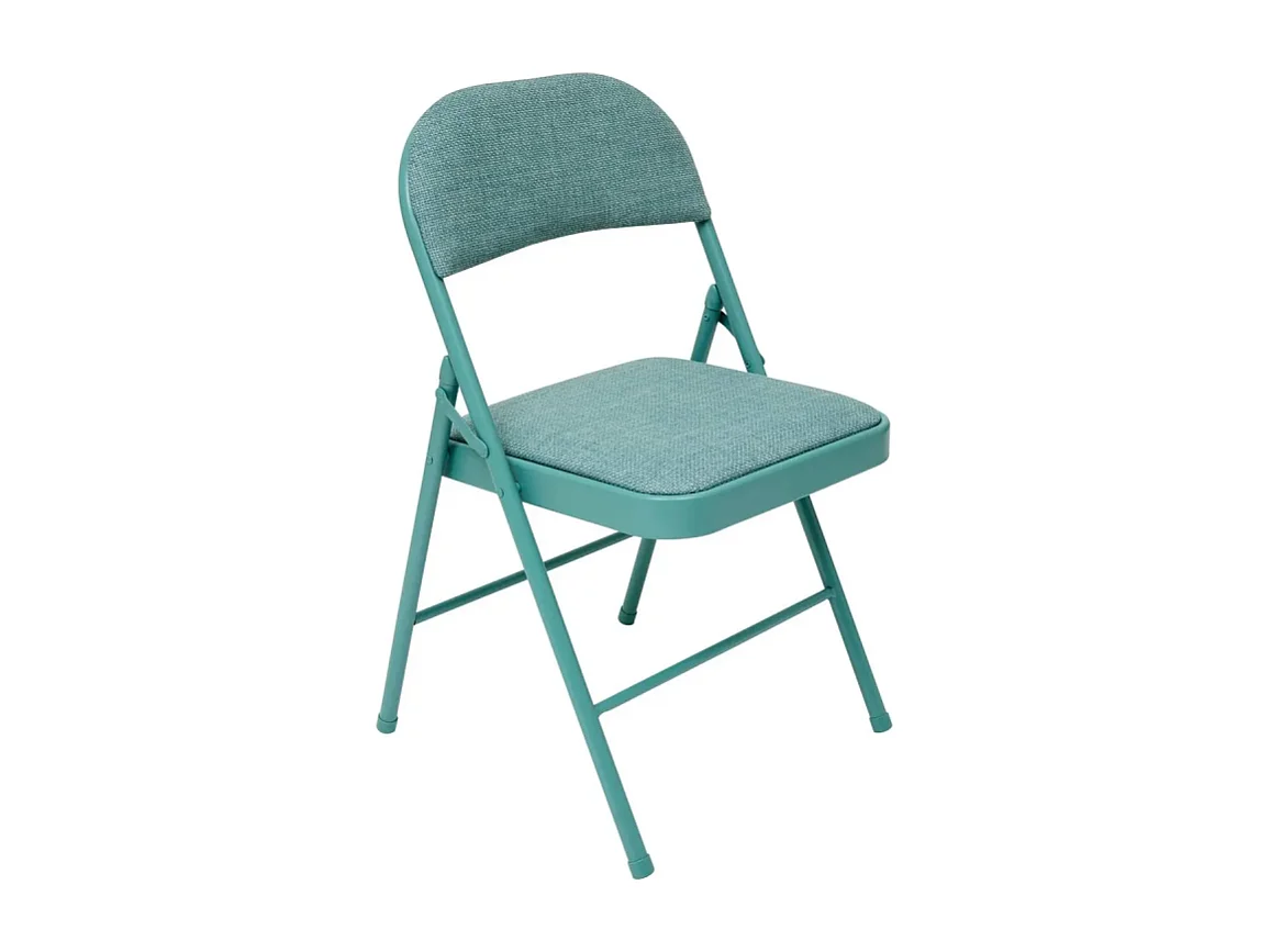 Chaise pliante Flexy + métal et tissu vert 5five