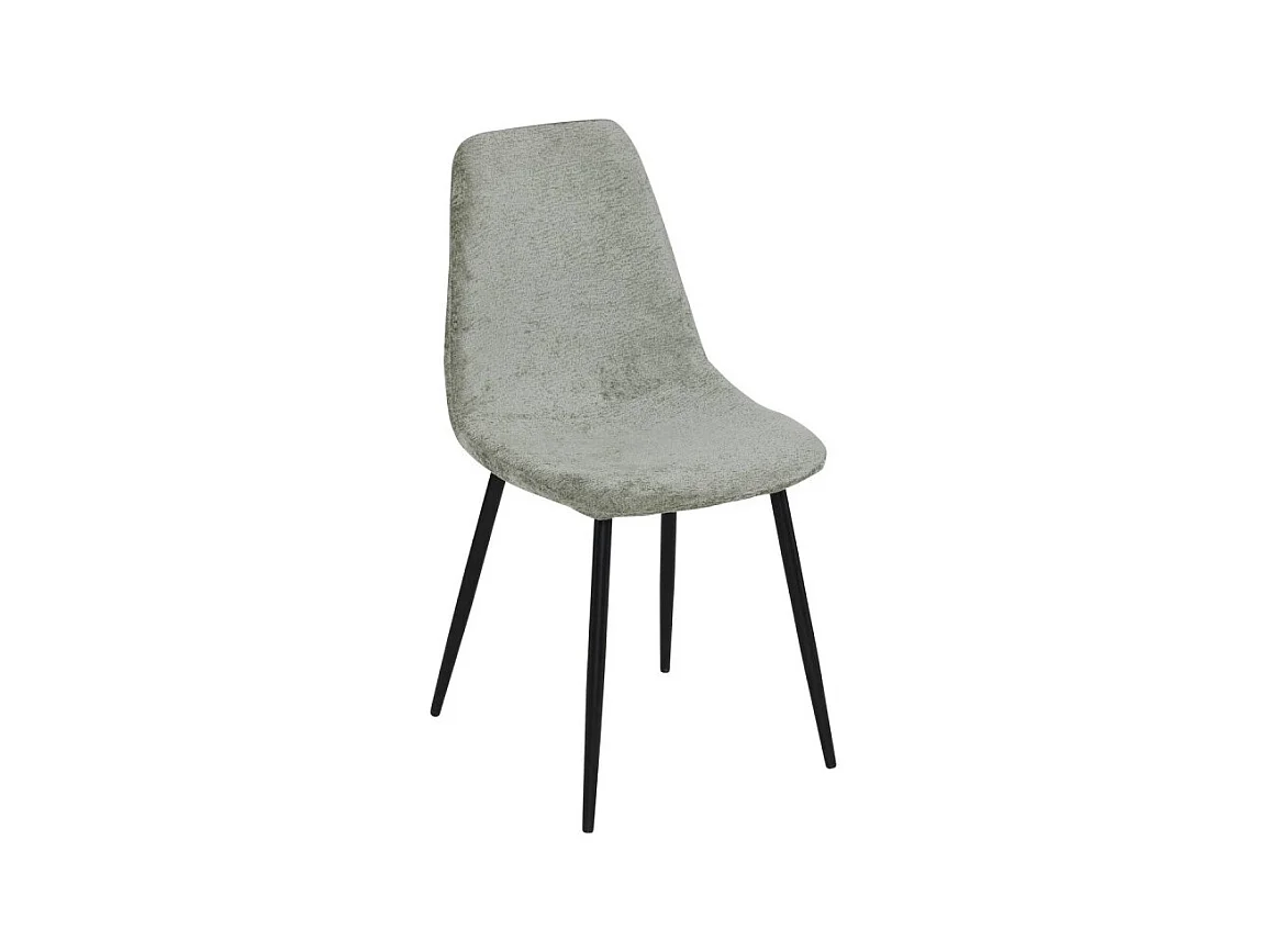 Chaise tissu chenille Tyka kaki Atmosphera