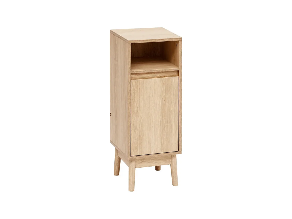 Meuble bas 1 porte 1 niche Abana naturel 5five