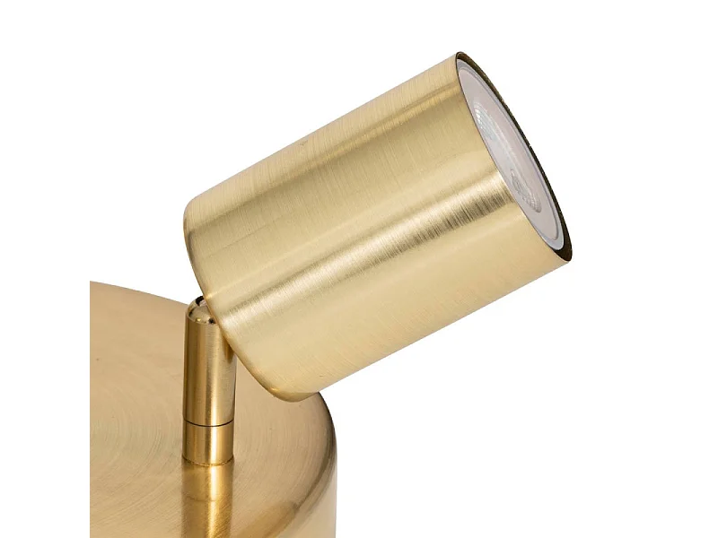 Plafonnier 3 Spots Orientables "Vico" 20cm Doré