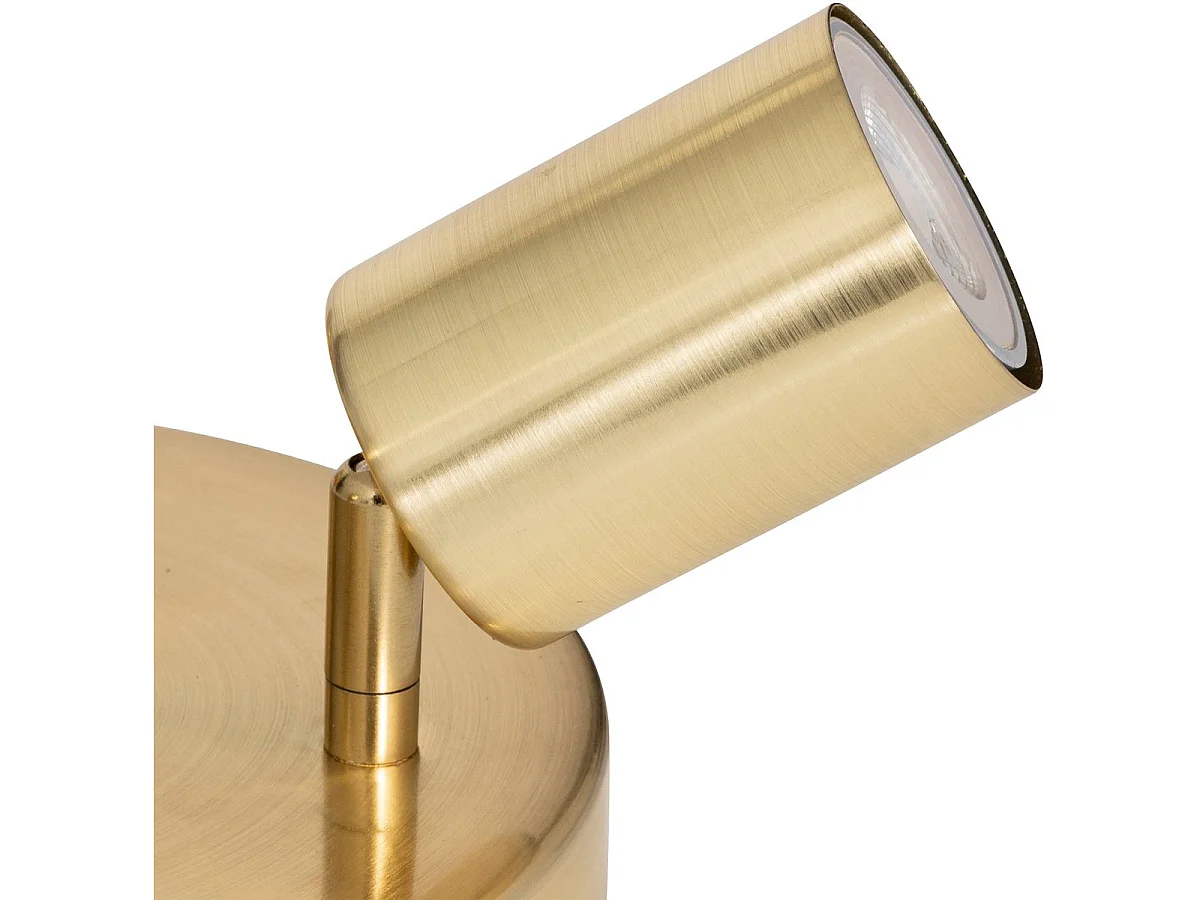 Plafonnier 3 Spots Orientables "Vico" 20cm Doré