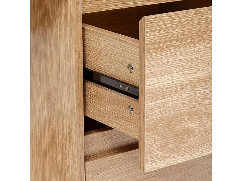 Bureau 2 Tiroirs "Abana" 120cm Naturel