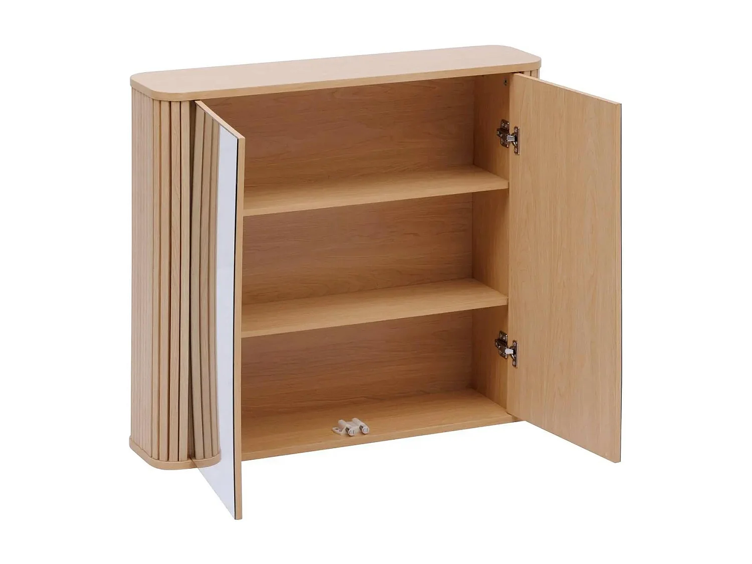 Meuble Haut Double Miroir "Liora" 80cm Naturel