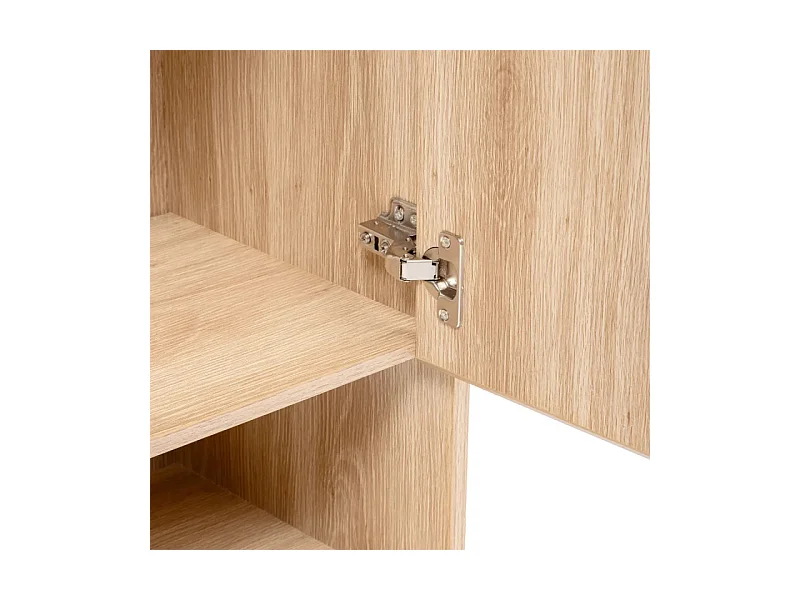 Meuble Sous Lavabo 2 Portes "Abana" 80cm Naturel