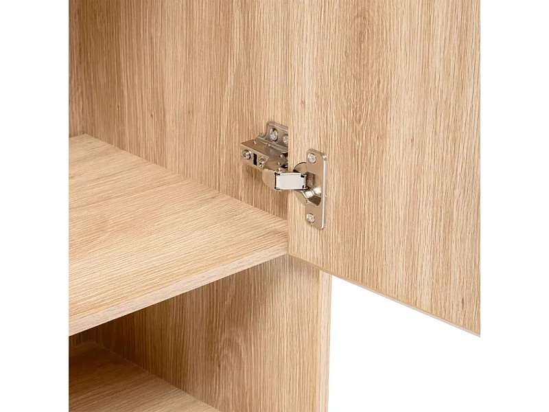 Meuble Sous Lavabo 2 Portes "Abana" 80cm Naturel