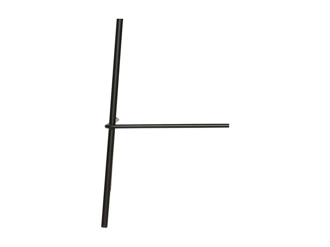 Tabouret de bar Vladi tissu moka bouclette Atmosphera