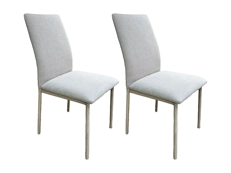 Chaise Emilia Beige - Lot De 2 Beige