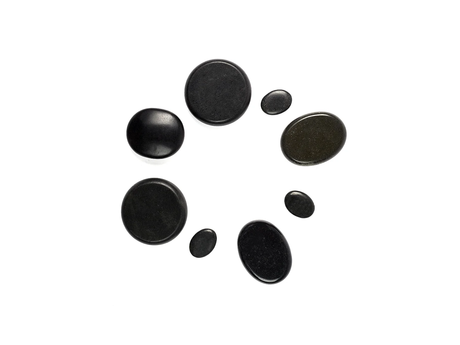 Mallette 8 Pierres Chaudes Volcaniques en Aluminium - Anti-stress et Idéal pour Massage