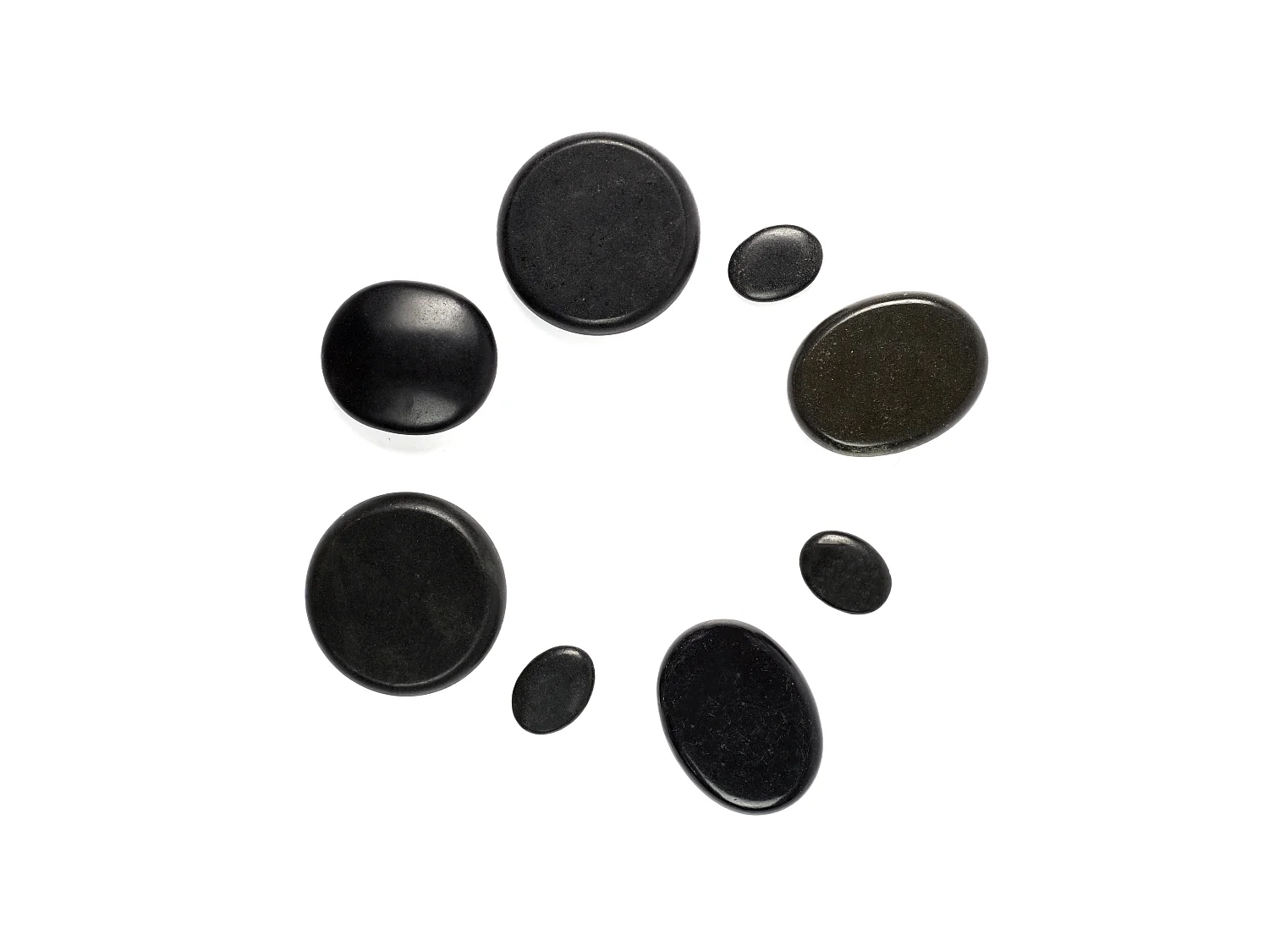 Mallette 8 Pierres Chaudes Volcaniques en Aluminium - Anti-stress et Idéal pour Massage