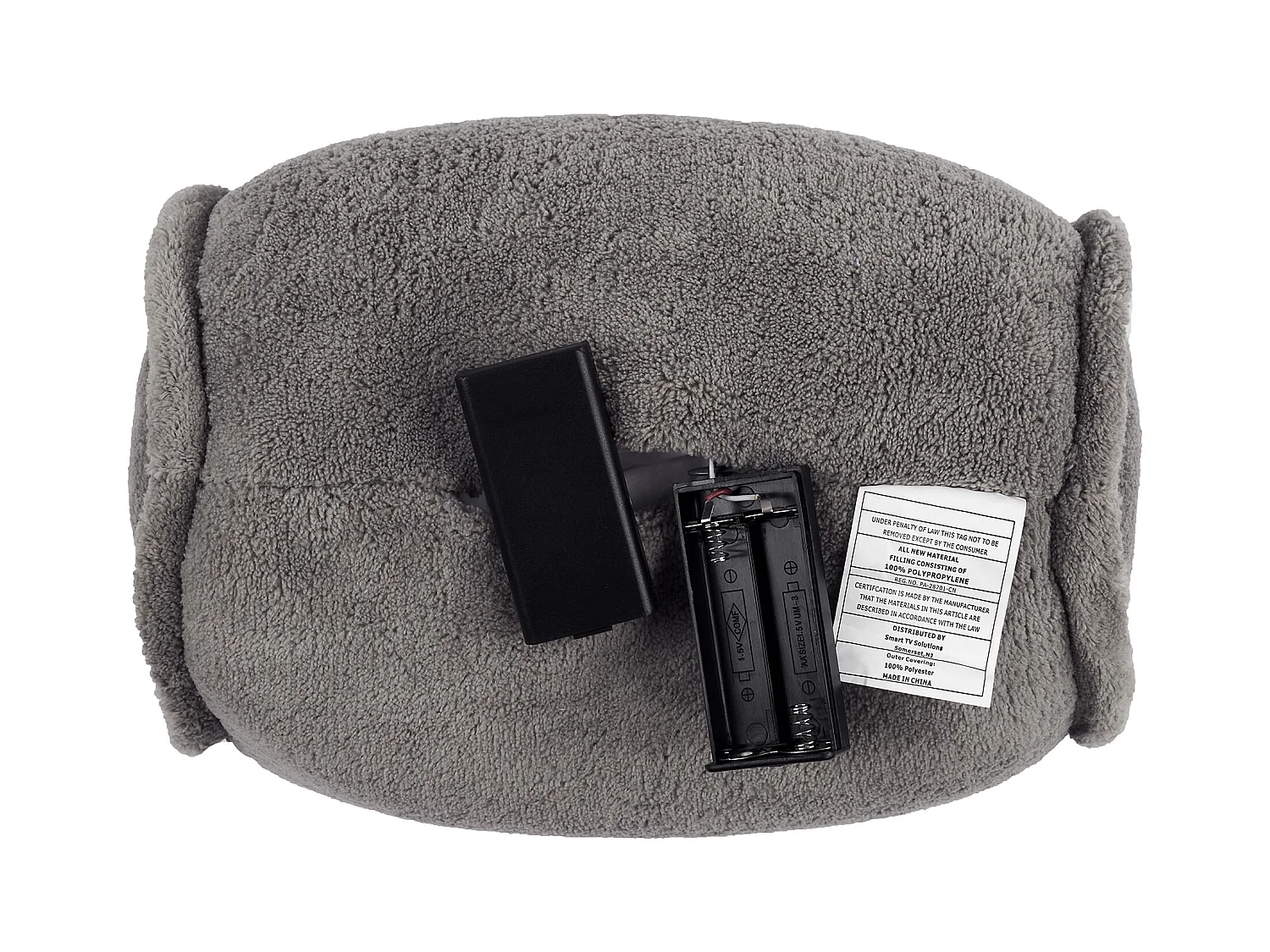 Coussin Rond de Massage Vibrant M8 Gris 25x14 cm