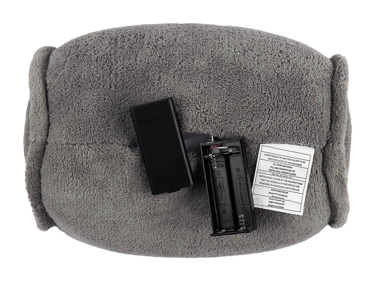 Coussin Rond de Massage Vibrant M8 Gris 25x14 cm