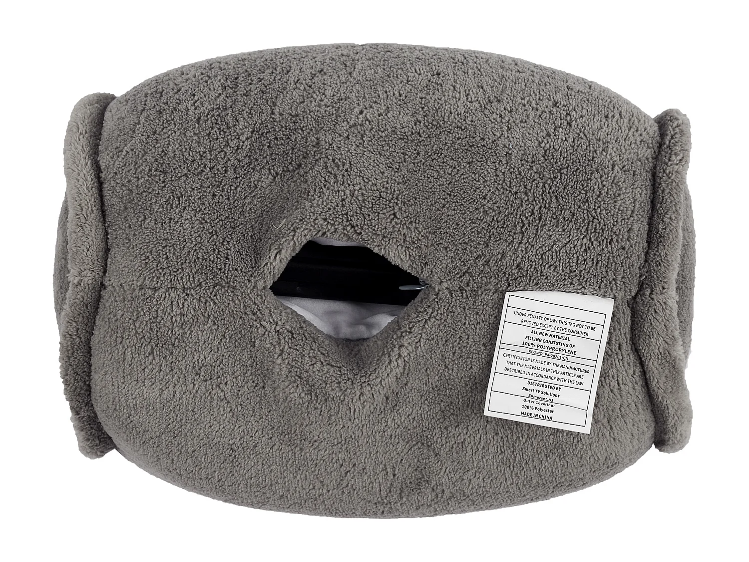 Coussin Rond de Massage Vibrant M8 Gris 25x14 cm