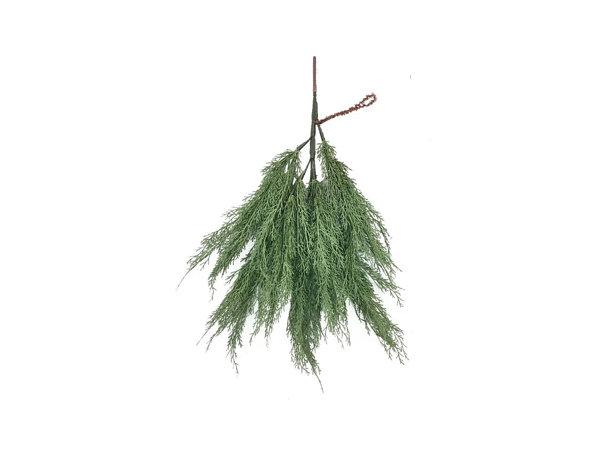 Branche de cyprès artificielle verte « Bosko » en PE avec effet Real Touch, 70 cm