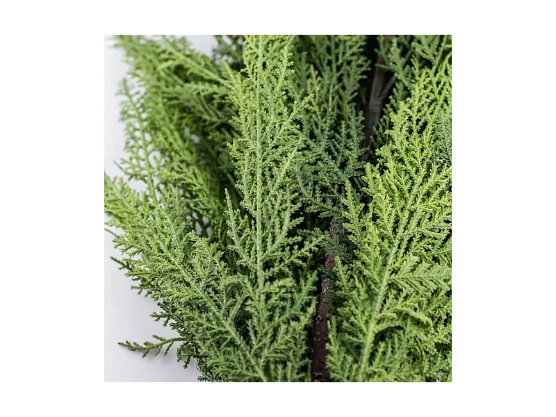 Branche de cyprès artificielle verte « Bosko » en PE avec effet Real Touch, 70 cm