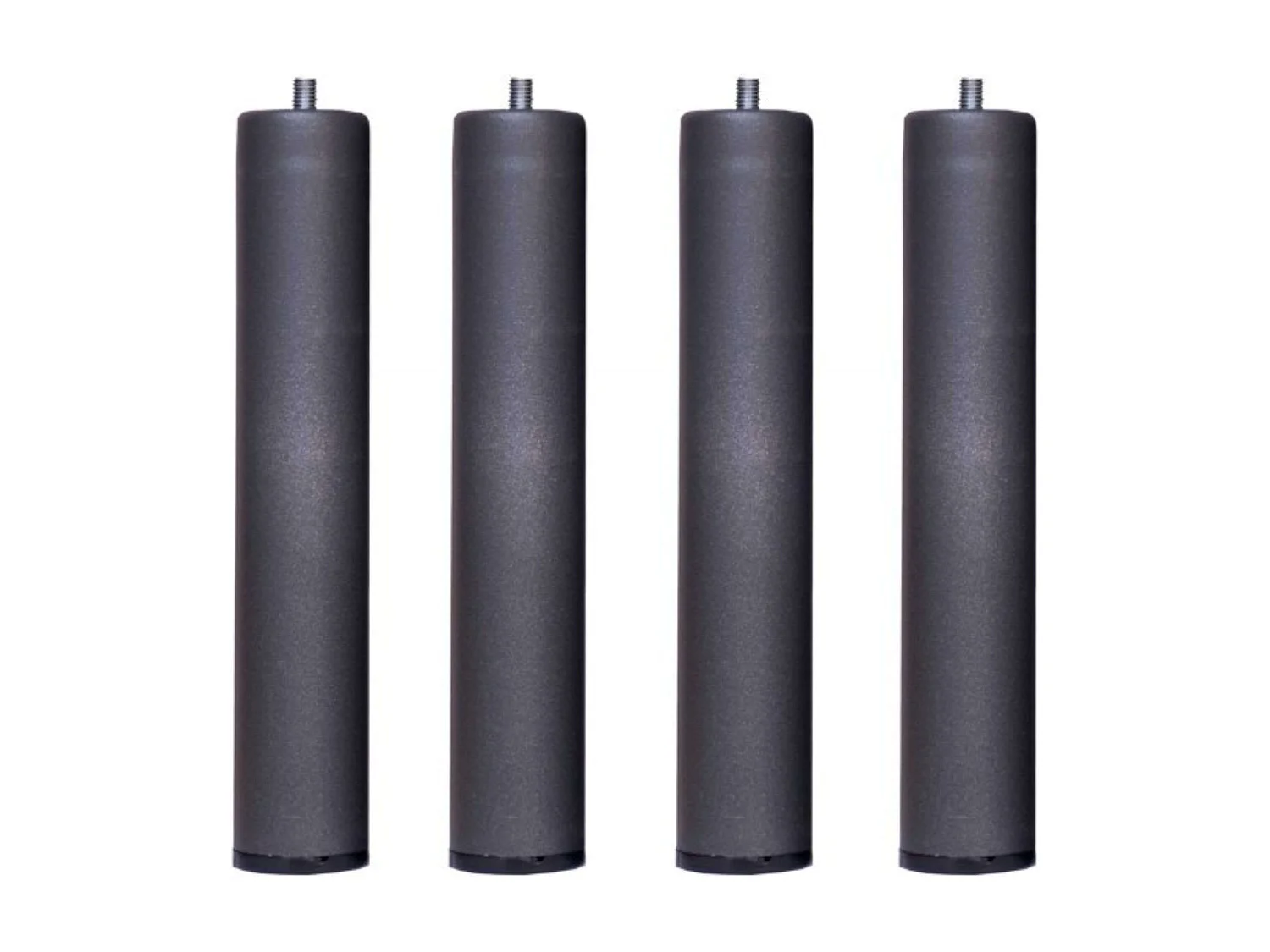 Pack 4 Patas 35 cm para somier/Base tapizada cilíndricas Metal