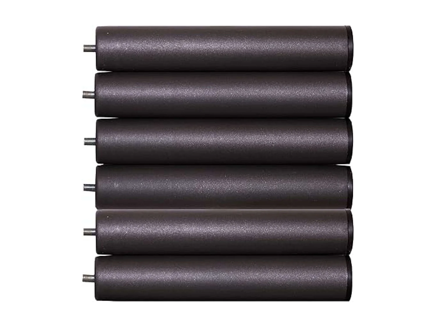 Pack 6 Patas 25 cm para somier/Base tapizada cilíndricas Metal