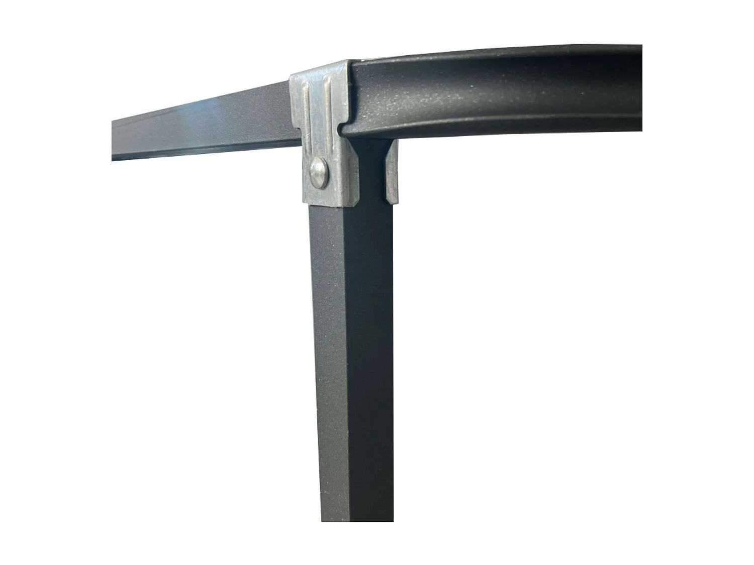 Pack 4 Patas Cuadradas 45 cm Metálicas con Abrazadera Somier Tubo 30x30 mm