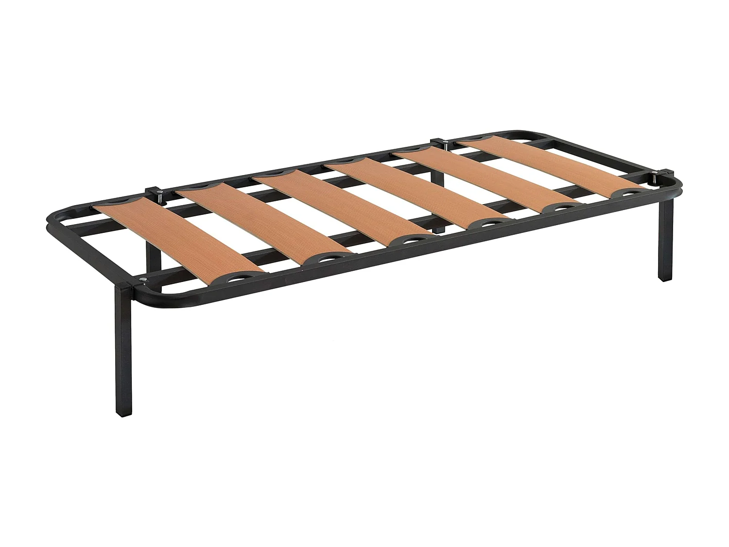 Somier Cama Canguro Tubo 40x30 mm, Patas Plegables y Ruedas (90x190 cm)