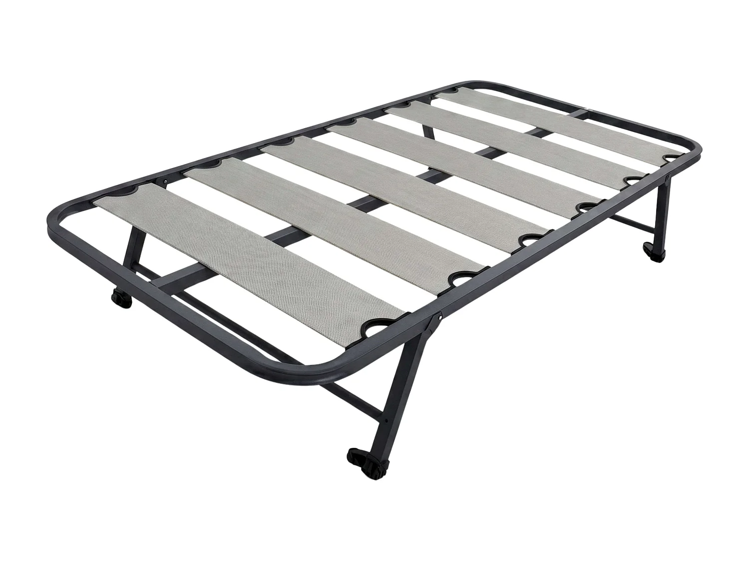 Somier Cama Canguro Tubo 40x30 mm, Patas Plegables y Ruedas (90x190 cm)