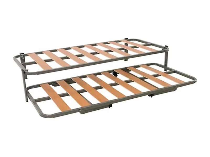 Herraje Cama Nido Canguro 90x190 cm + 2 Somieres Tubo 30x30 mm, Patas