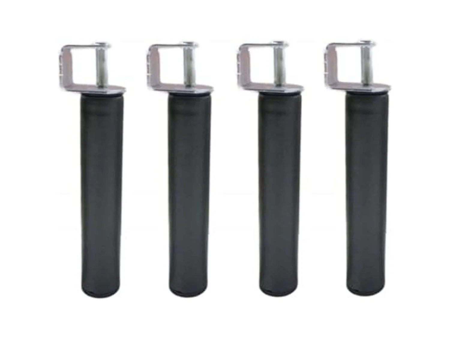 Pacote com 6 pernas de base de cama + 6 grampos cilíndricos de metal 40 cm
