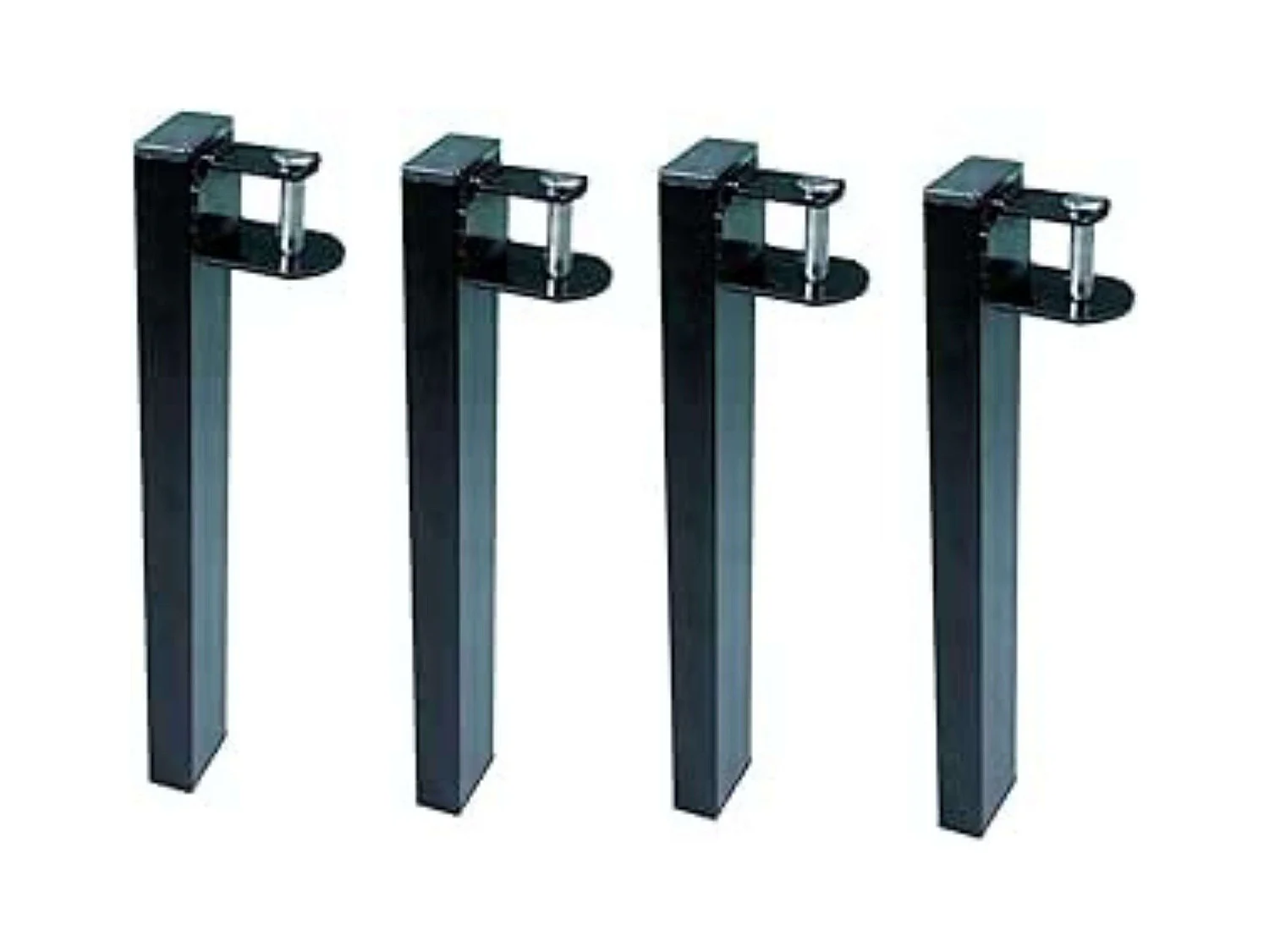 Pack 4 Patas Canguro Somier Metálicas Rectangulares Cama Nido