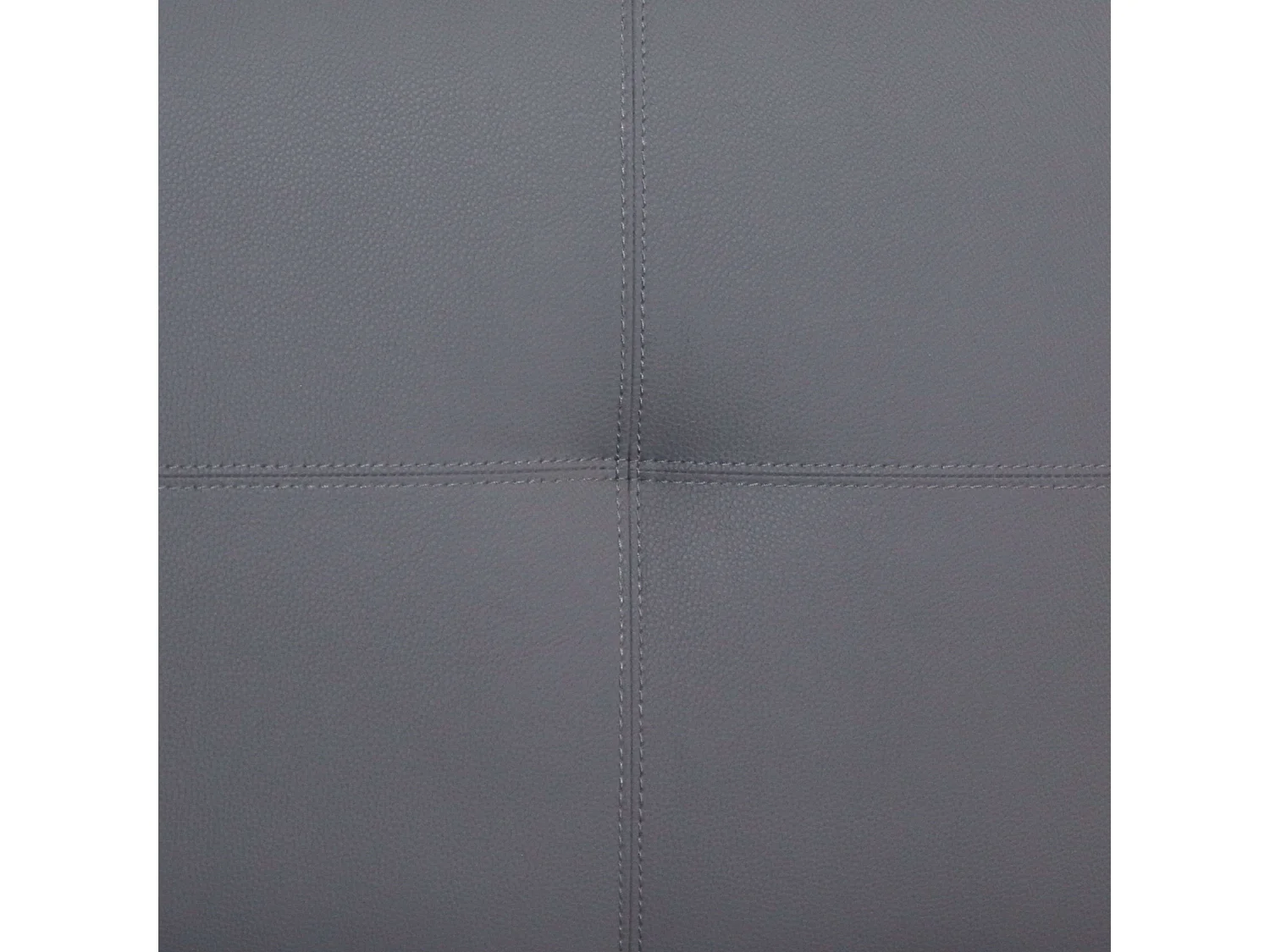 Cabeceira Isabella Cama Solteiro Couro Sintético Cinza 105x52