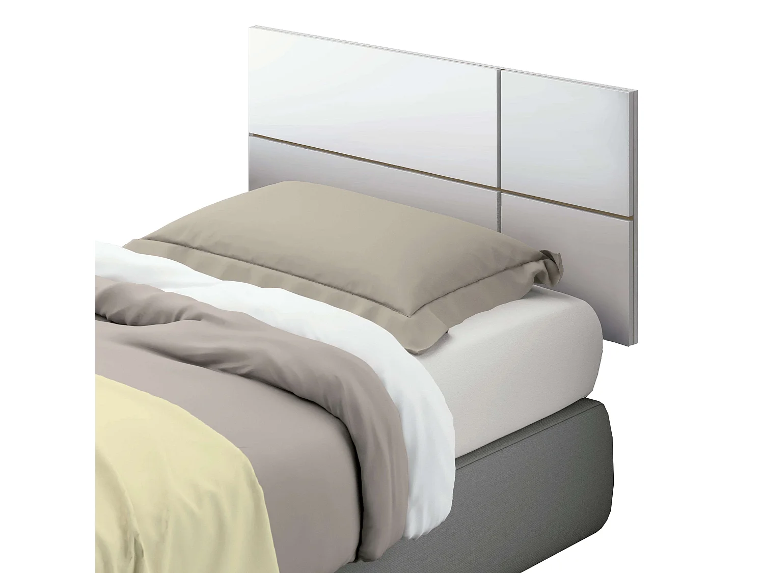 Cabeceira de Cama Nova 90 Branca 100x50x3,20 cm