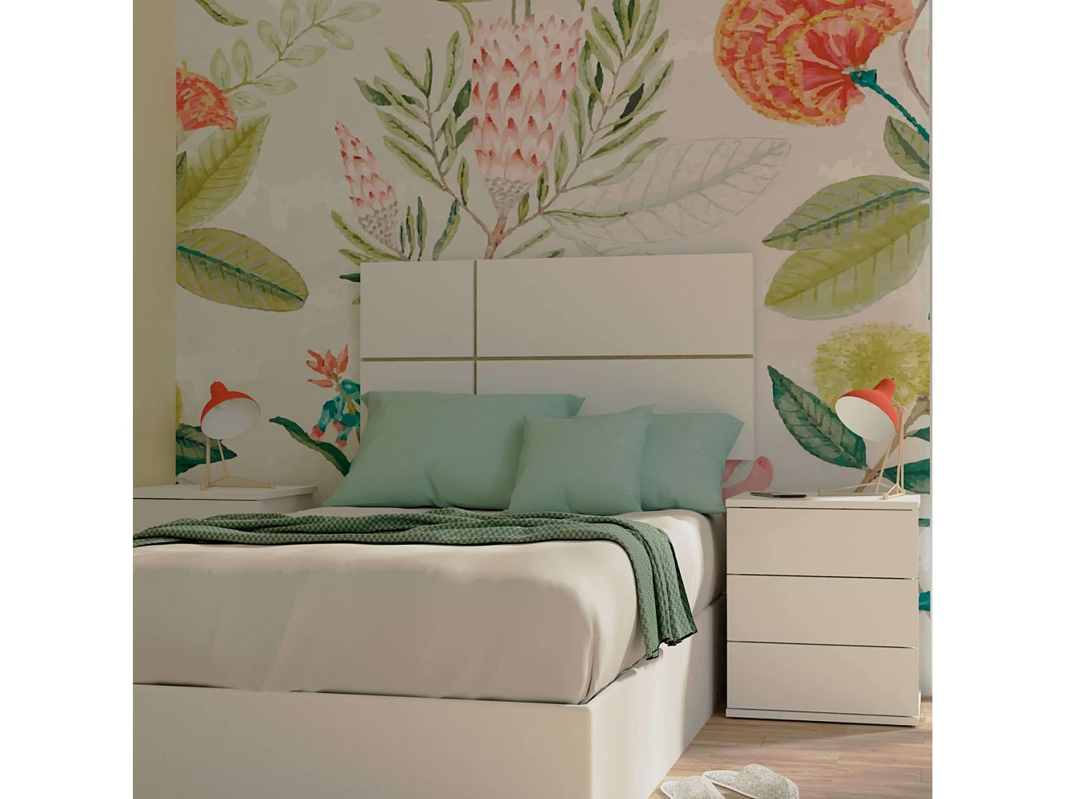 Cabeceira de Cama Nova 90 Branca 100x50x3,20 cm