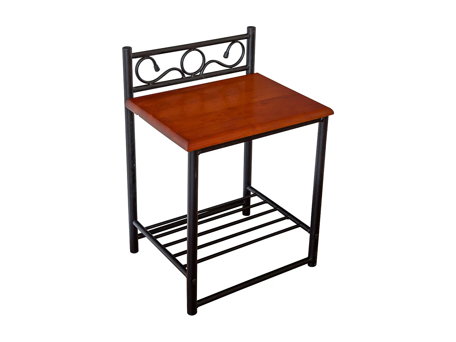 Nachttisch 64x45x35 cm schwarzes Metall