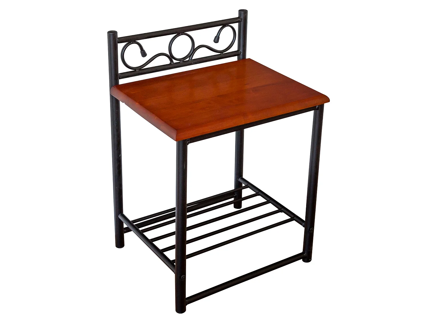 Mesita de noche 64x45x35 cm metal negro