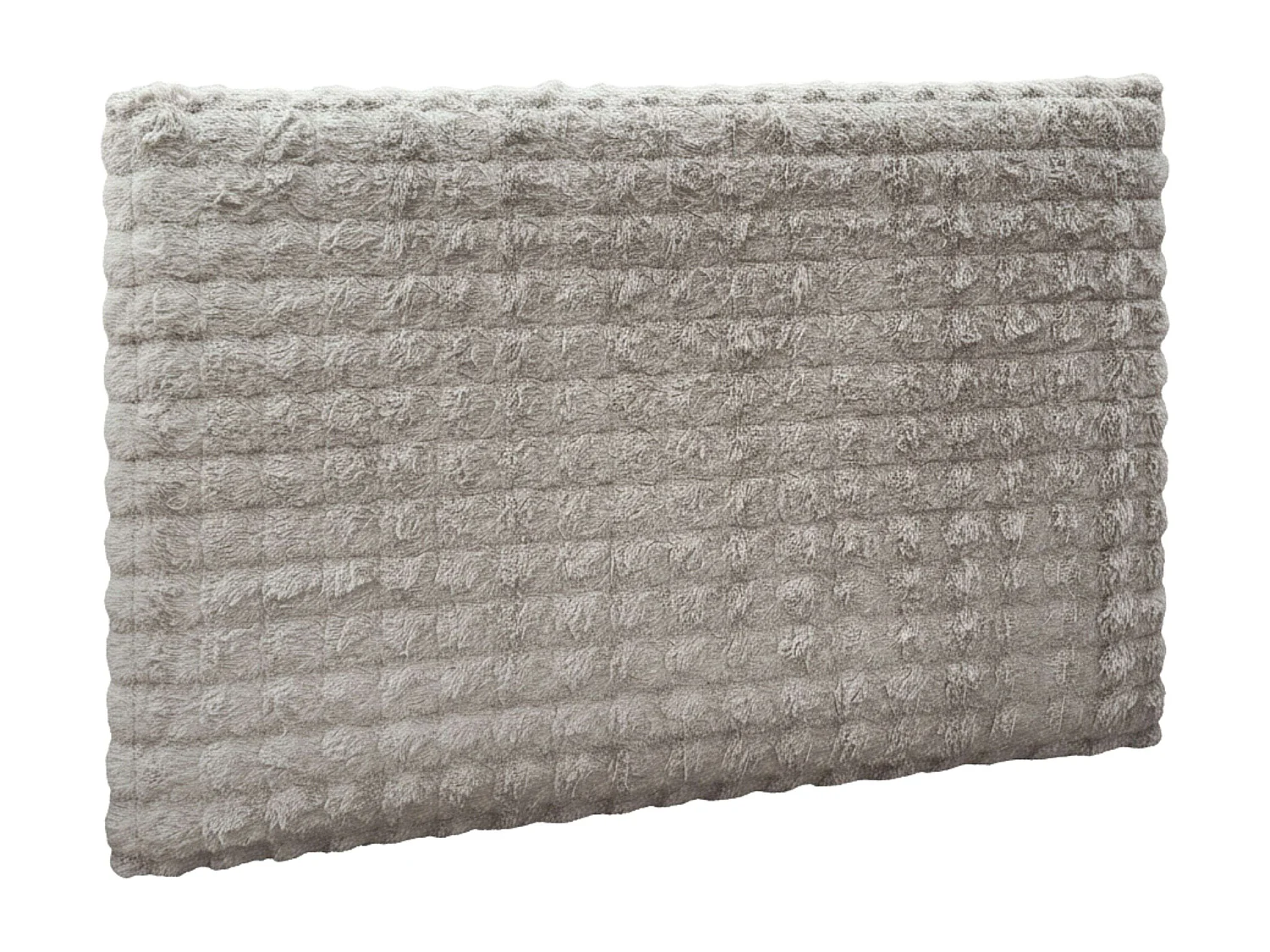 Cabeceira de cama Bristol, em melamina bege e poliéster, 120x165x8 cm