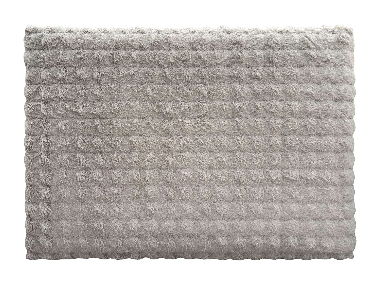 Cabeceira de cama Bristol, em melamina bege e poliéster, 120x165x8 cm