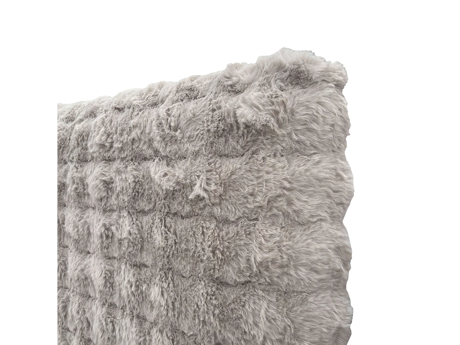 Cabeceira de cama Bristol, em melamina bege e poliéster, 120x165x8 cm