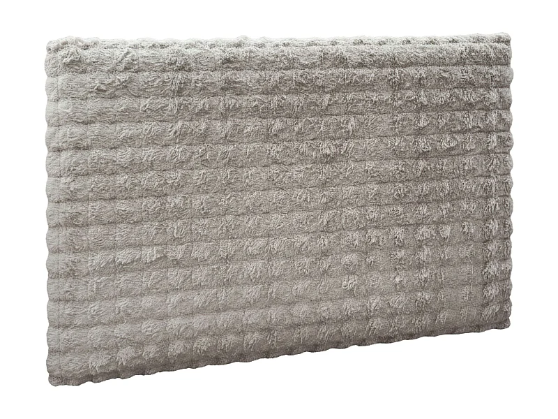 Cabeceira de cama Bristol, em melamina bege e poliéster, 120x165x8 cm