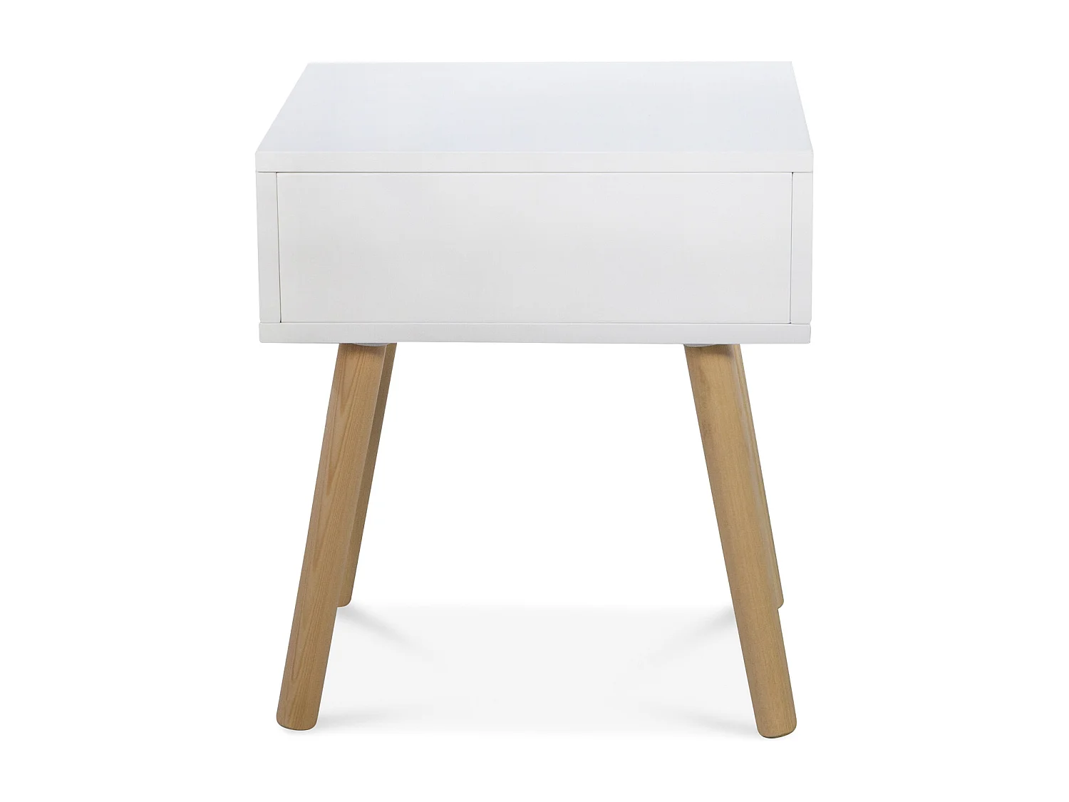 Nachttisch 40x46x40 cm weiß Nachtschrank Schlafzimmer Beistelltisch Schrank Kiefernholz Schublade