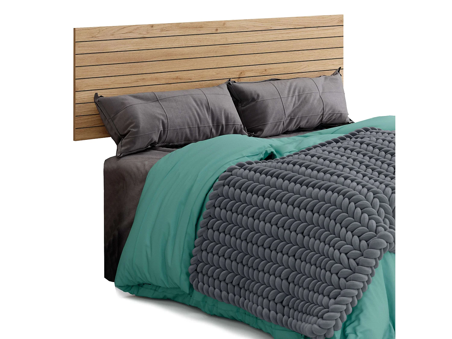 Cabeceira Camila com Serigrafia Carvalho Dourado 160 cm