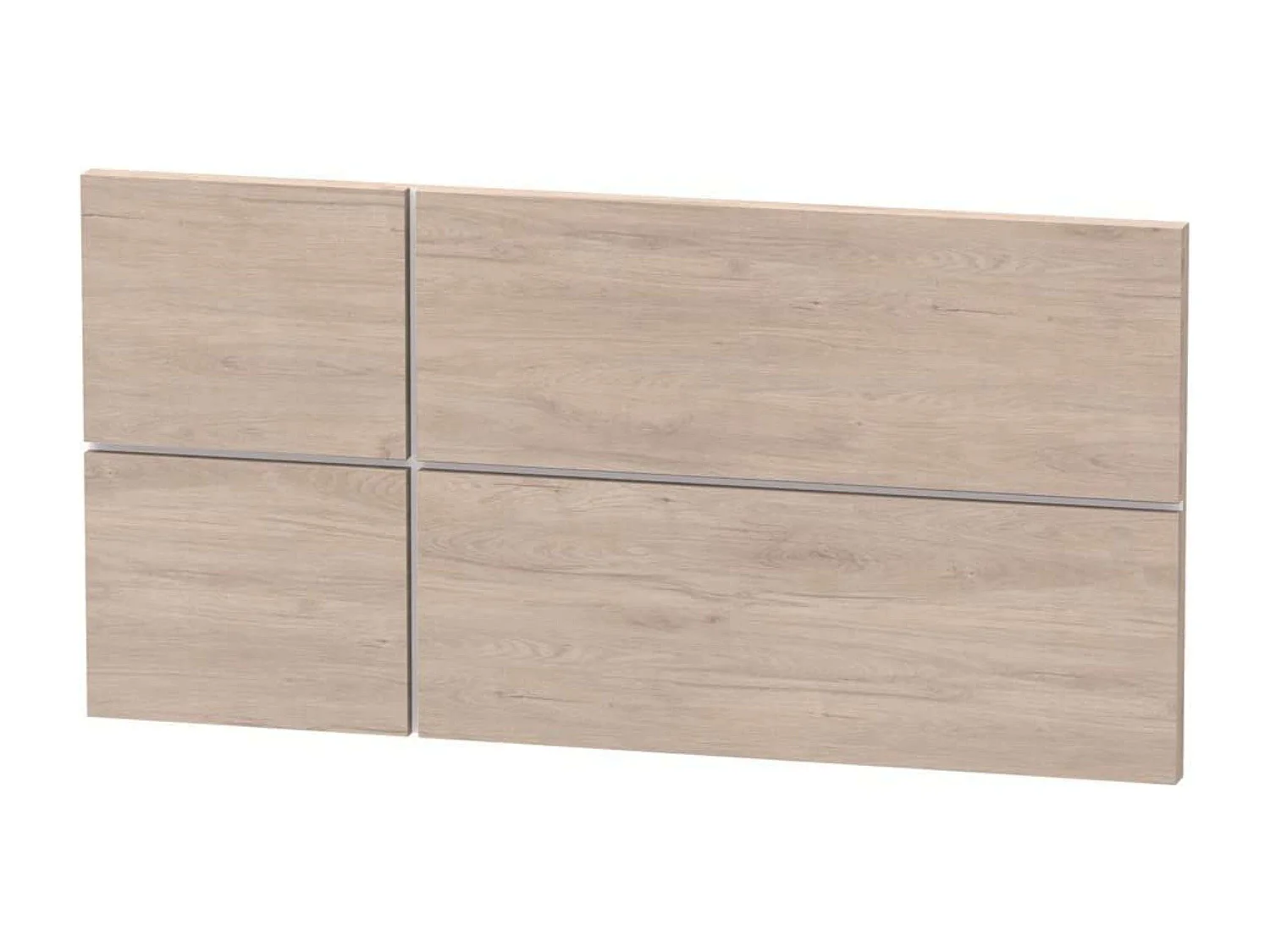 Conjunto de quarto juvenil Nova - cabeceira em carvalho Aurora e mesa de cabeceira branca