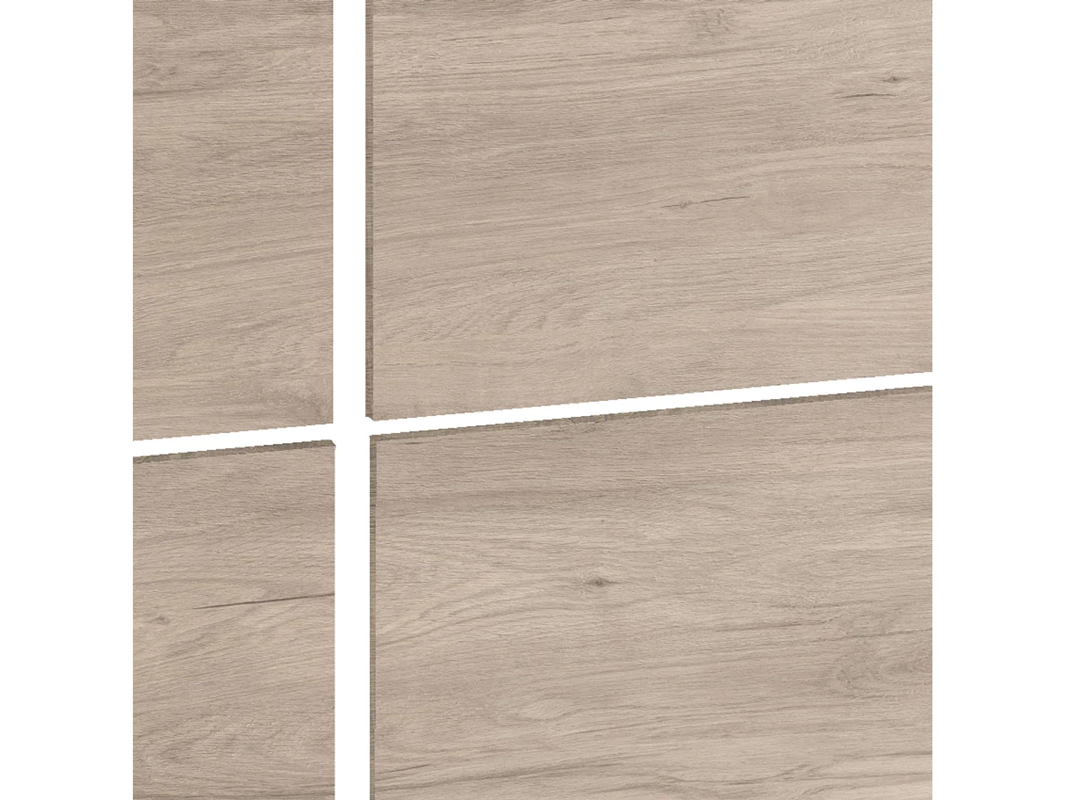 Conjunto de quarto juvenil Nova - cabeceira em carvalho Aurora e mesa de cabeceira branca