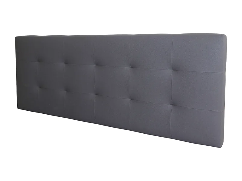 Cabecero Margot Cama Matrimonio Polipiel Gris 166x62 cm