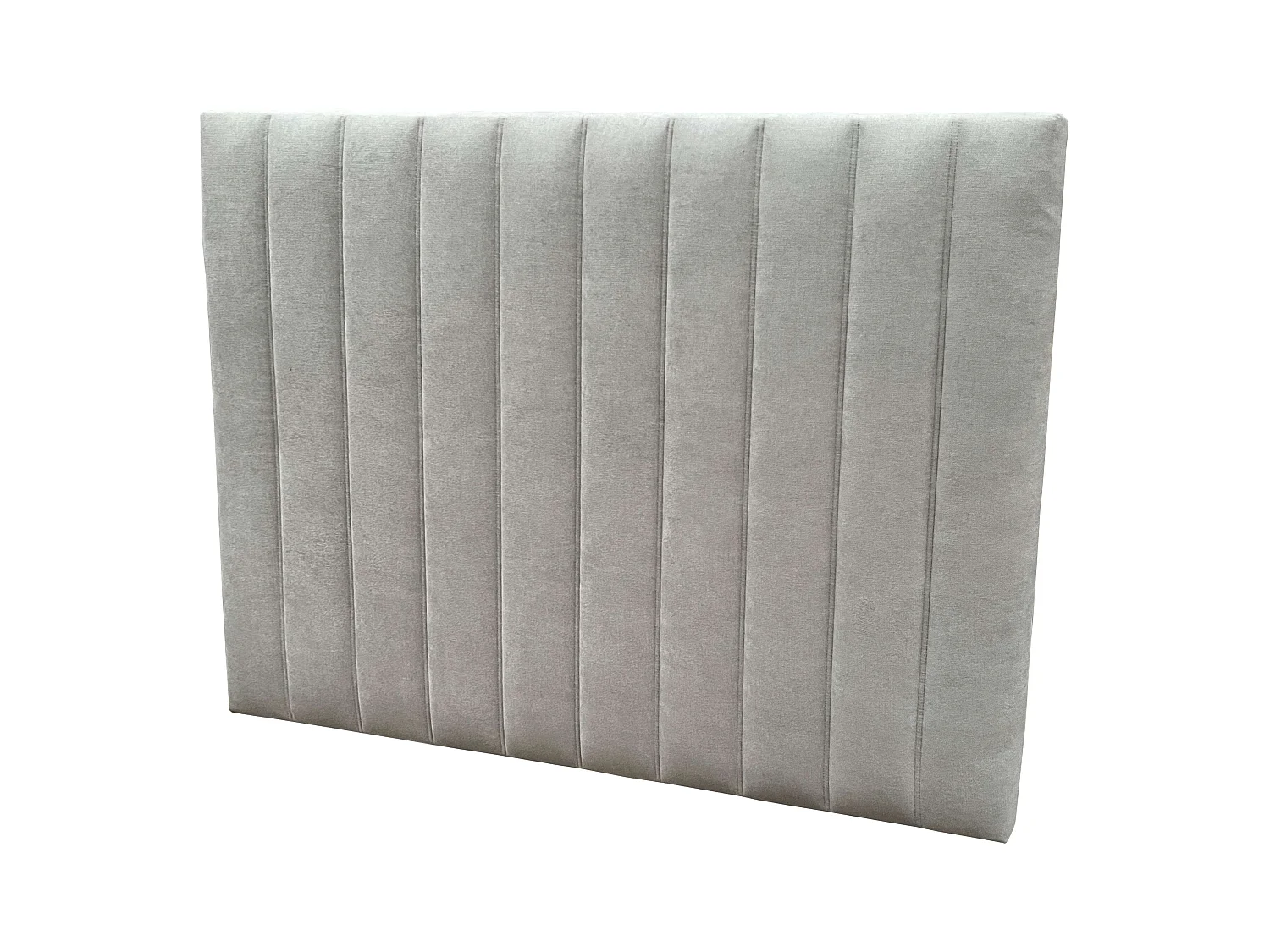 Cabecero Bursa Matrimonio Tapizado Marco DM Gris Claro 165 cm