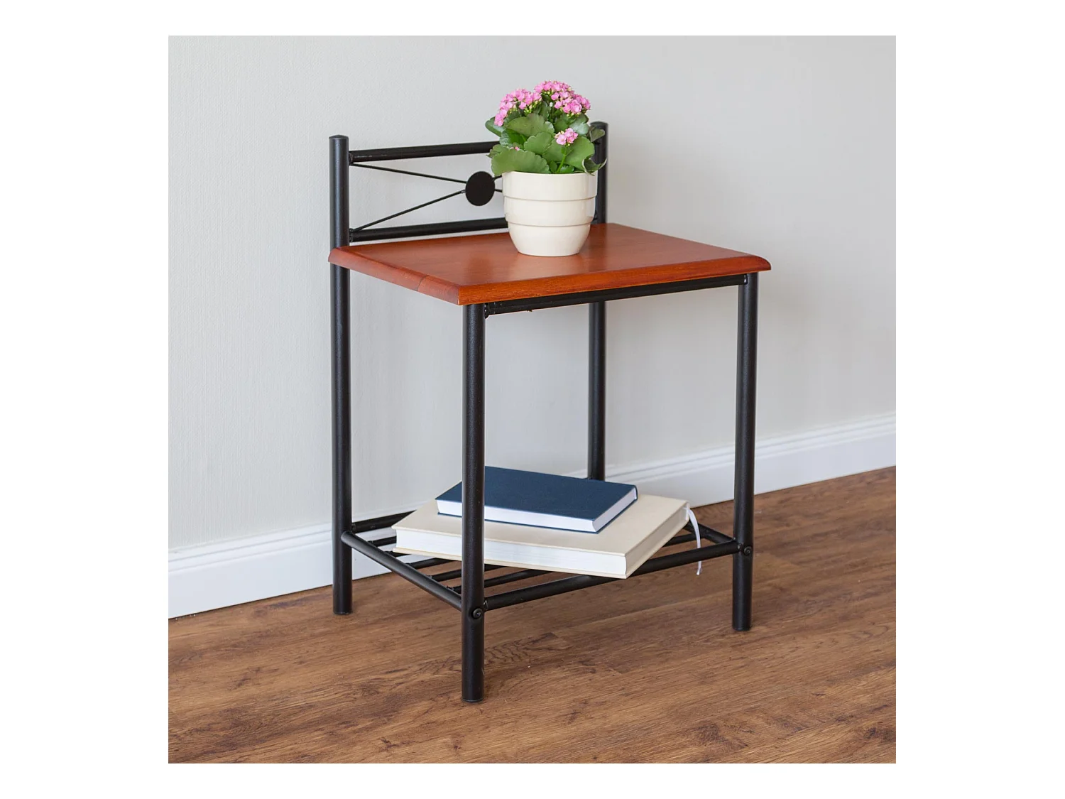 Nachtkastje 64x45x35 cm zwart