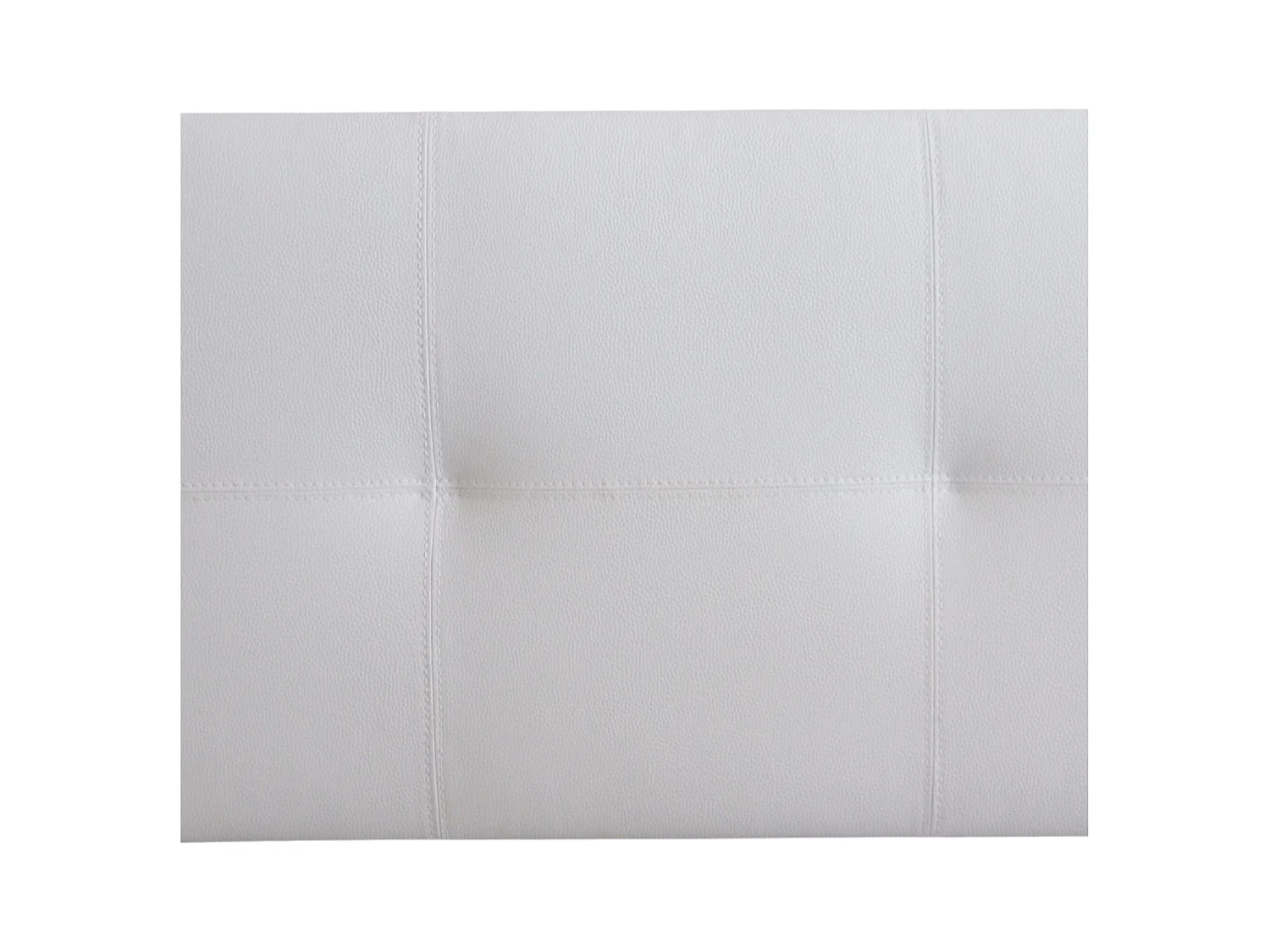 Cabeceira Isabella Cama Individual. Couro Sintético Branco 105x52 cm