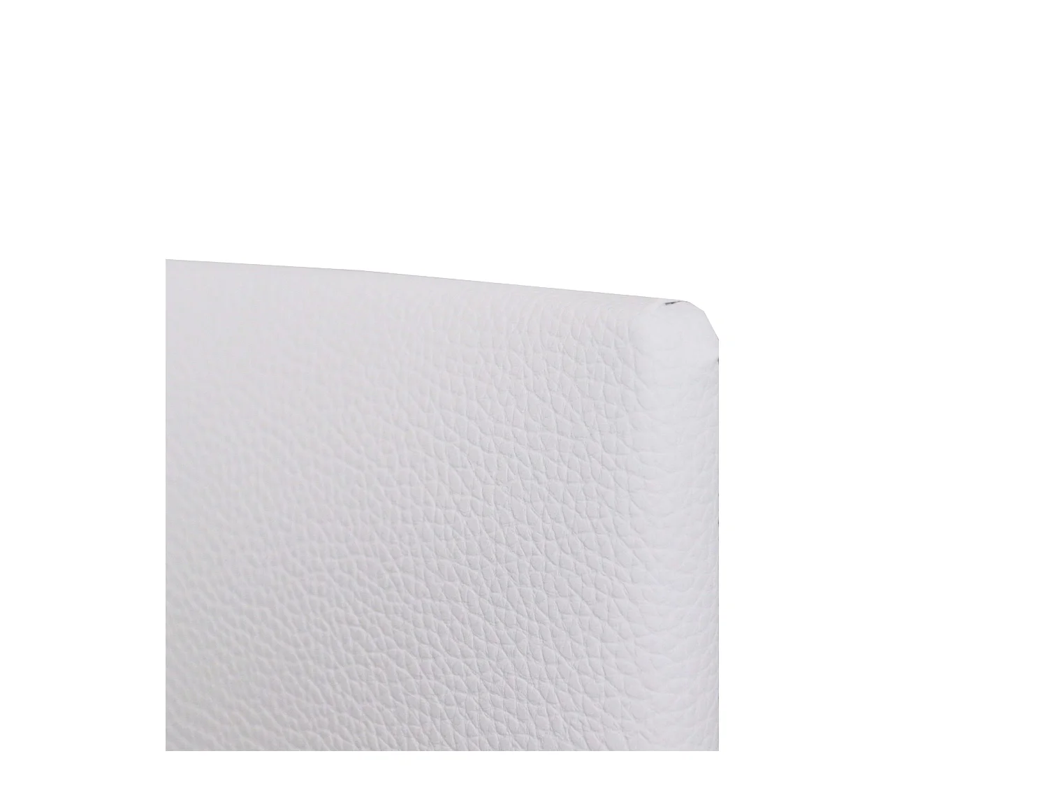 Cabeceira Isabella Cama Individual. Couro Sintético Branco 105x52 cm