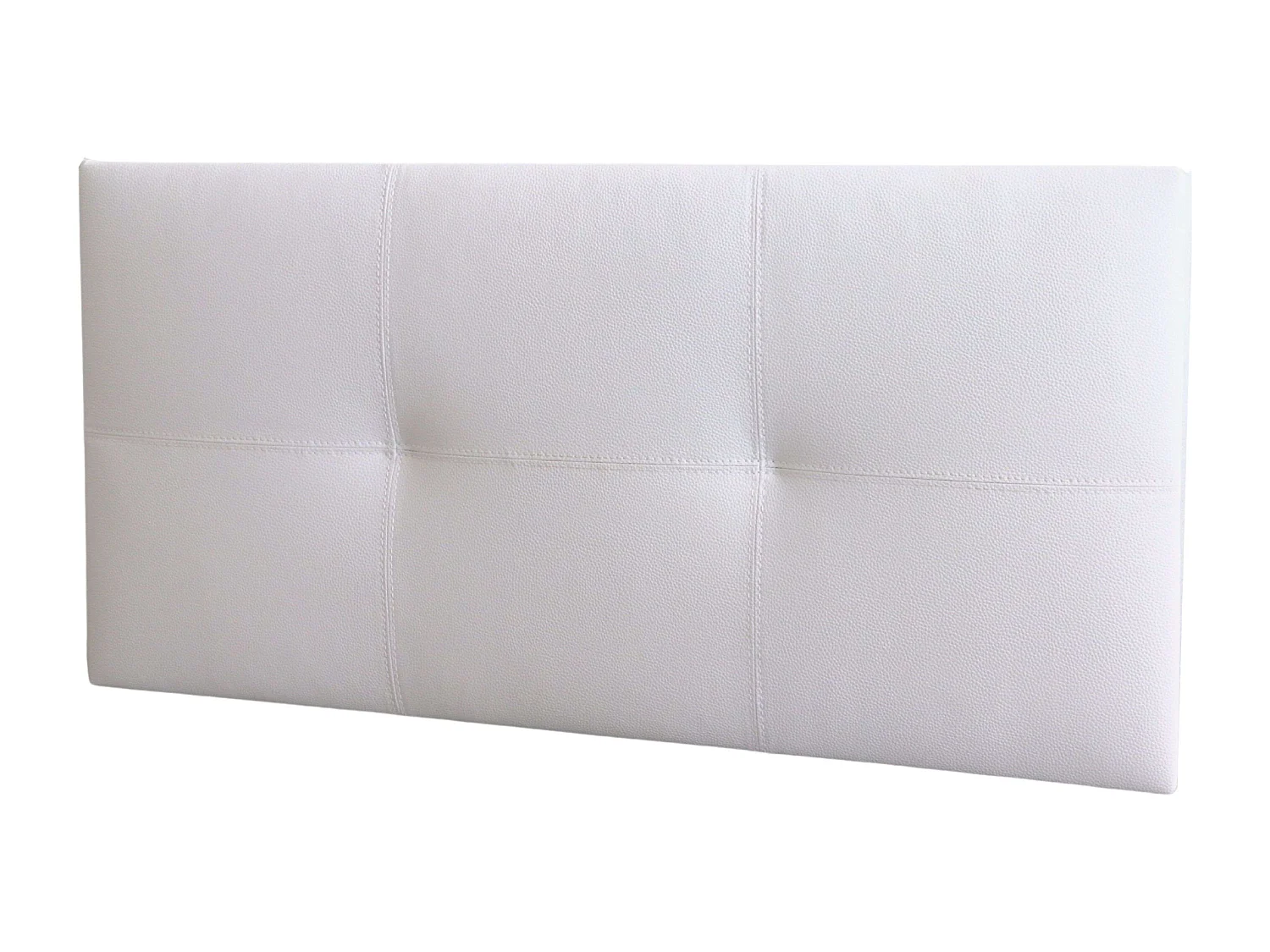 Cabeceira Isabella Cama Individual. Couro Sintético Branco 105x52 cm