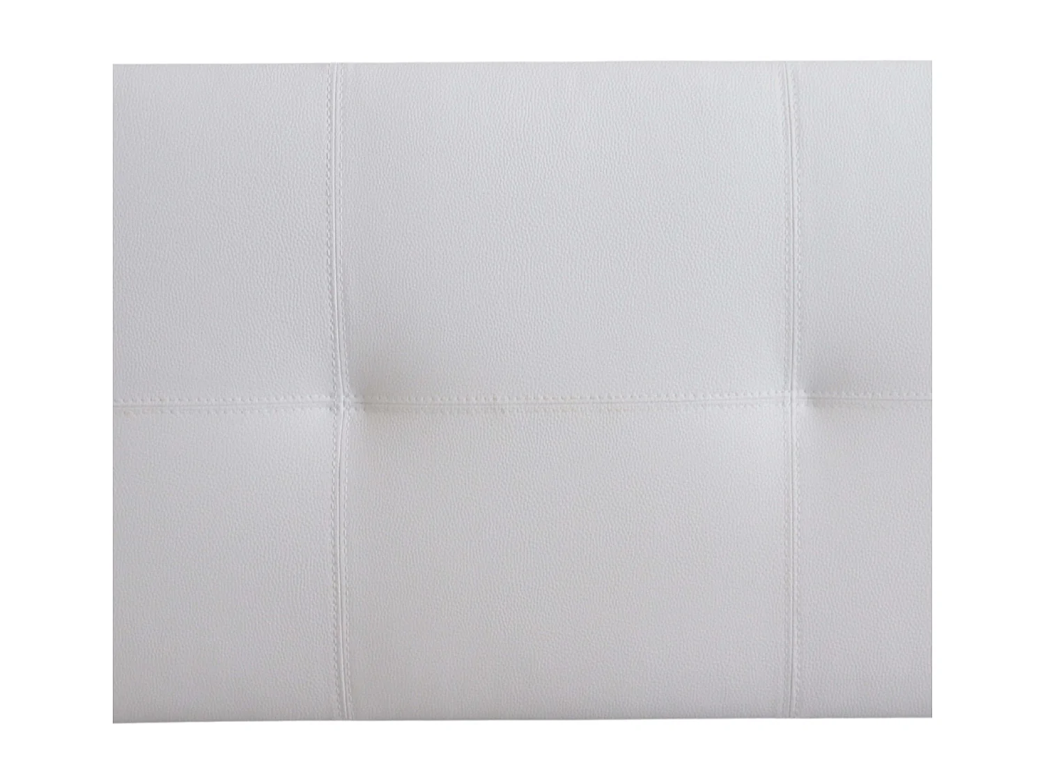 Cabeceira Isabella Cama Individual. Couro Sintético Branco 105x52 cm